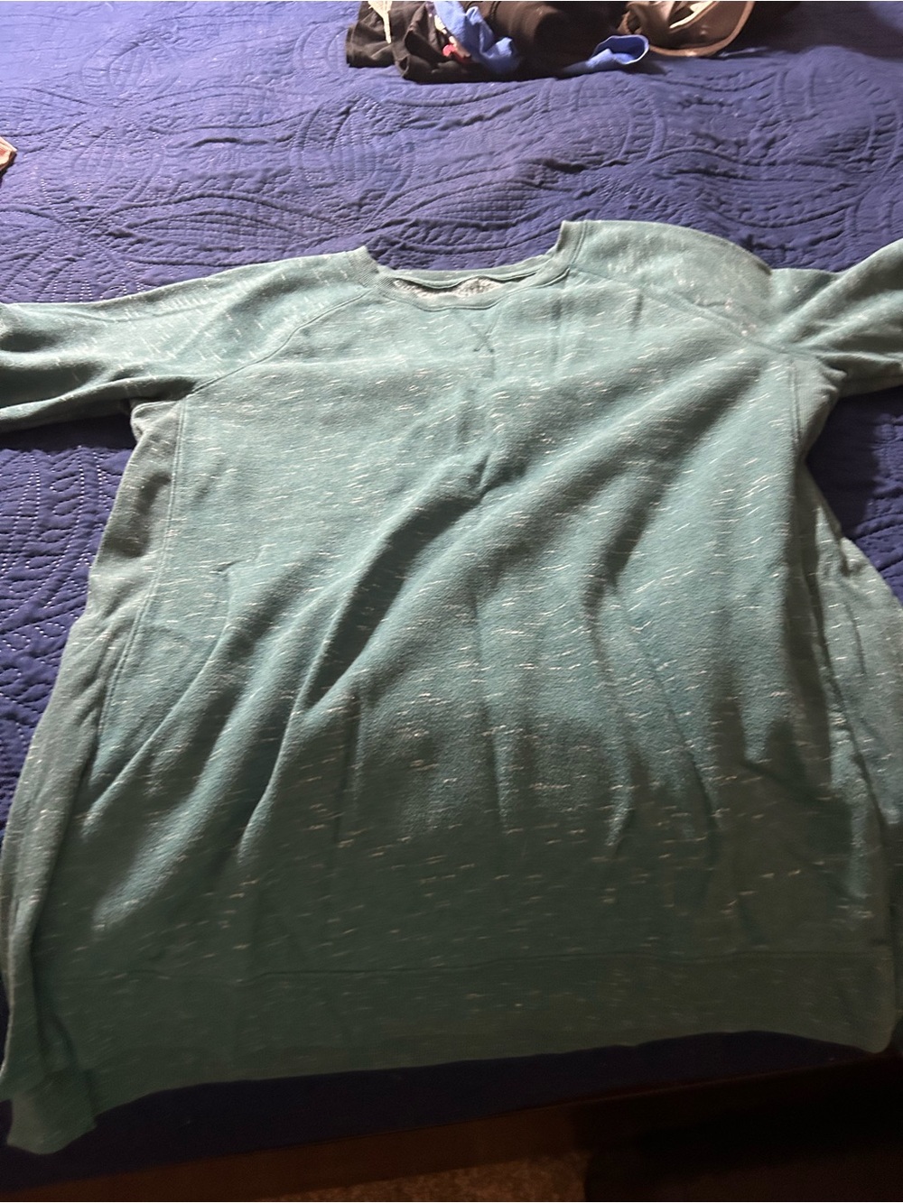 Heathered Teal Crewneck Sweatshirt